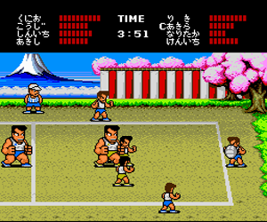 Nekketsu Koukou Dodgeball Bu - PC Bangai Hen (Japan) Screenshot 1